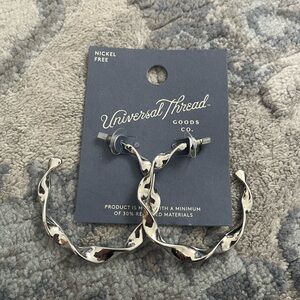 Universal Thread Silver Hoop Earrings